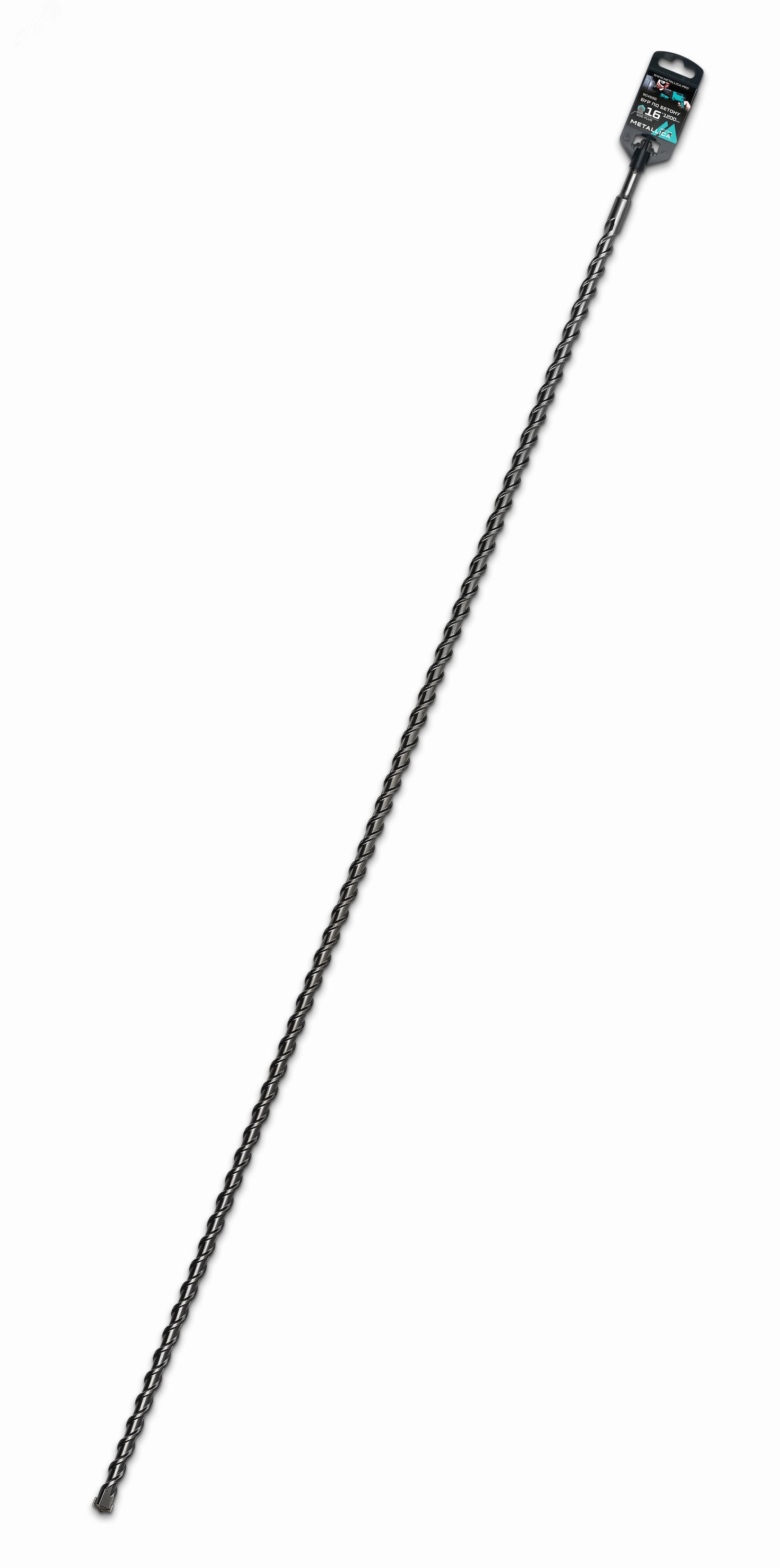 Изображение товара Бур по бетону SDS-plus 16х1200/1150 мм с центром и 2 спиралями, METALLICA