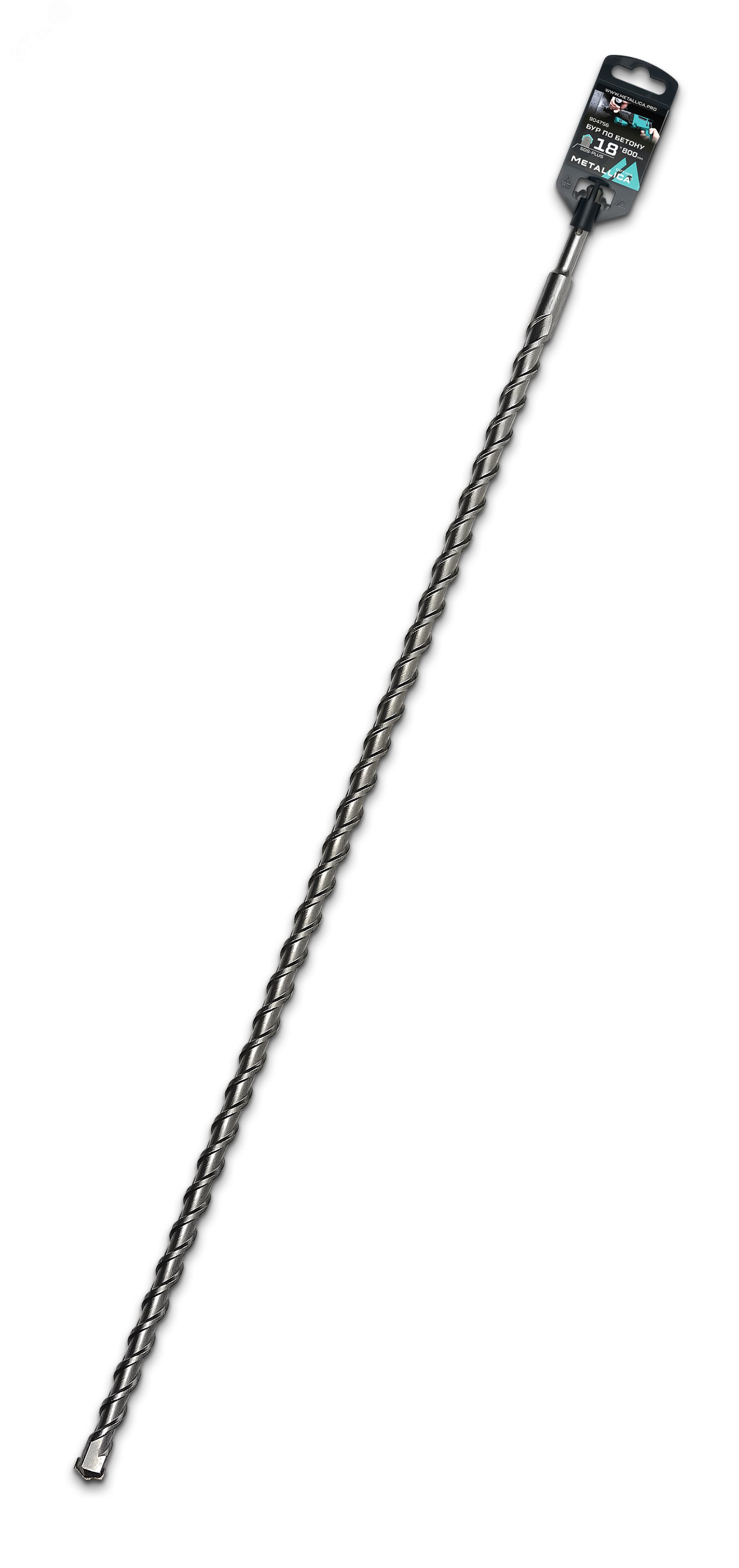 Изображение товара Бур по бетону SDS-plus 18х800/750 мм, твердосплавная напайка, бренд METALLICA