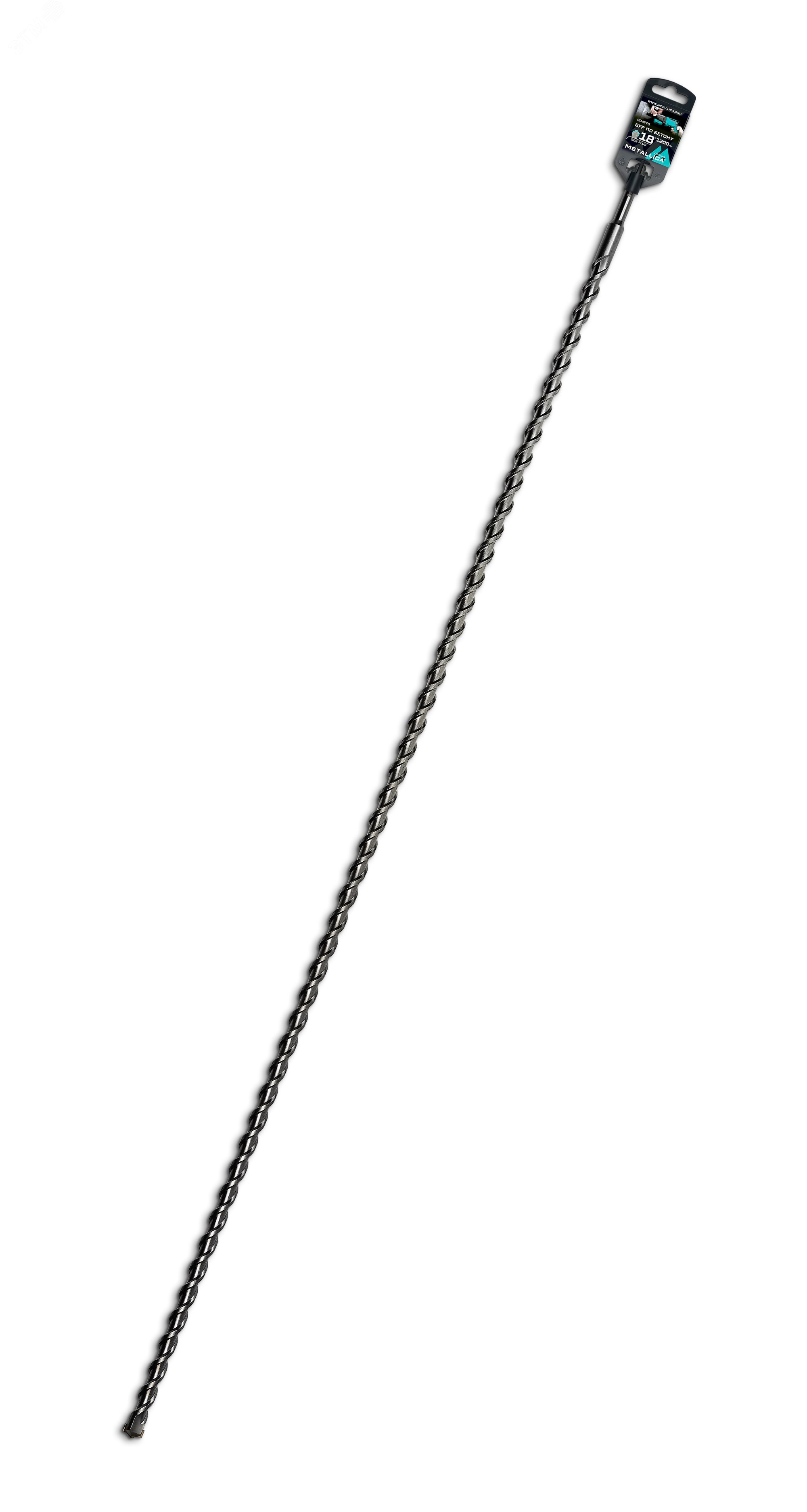 Изображение товара Бур по бетону SDS-plus 18х1200 мм из инструментальной стали с напайкой карбида ВК-8