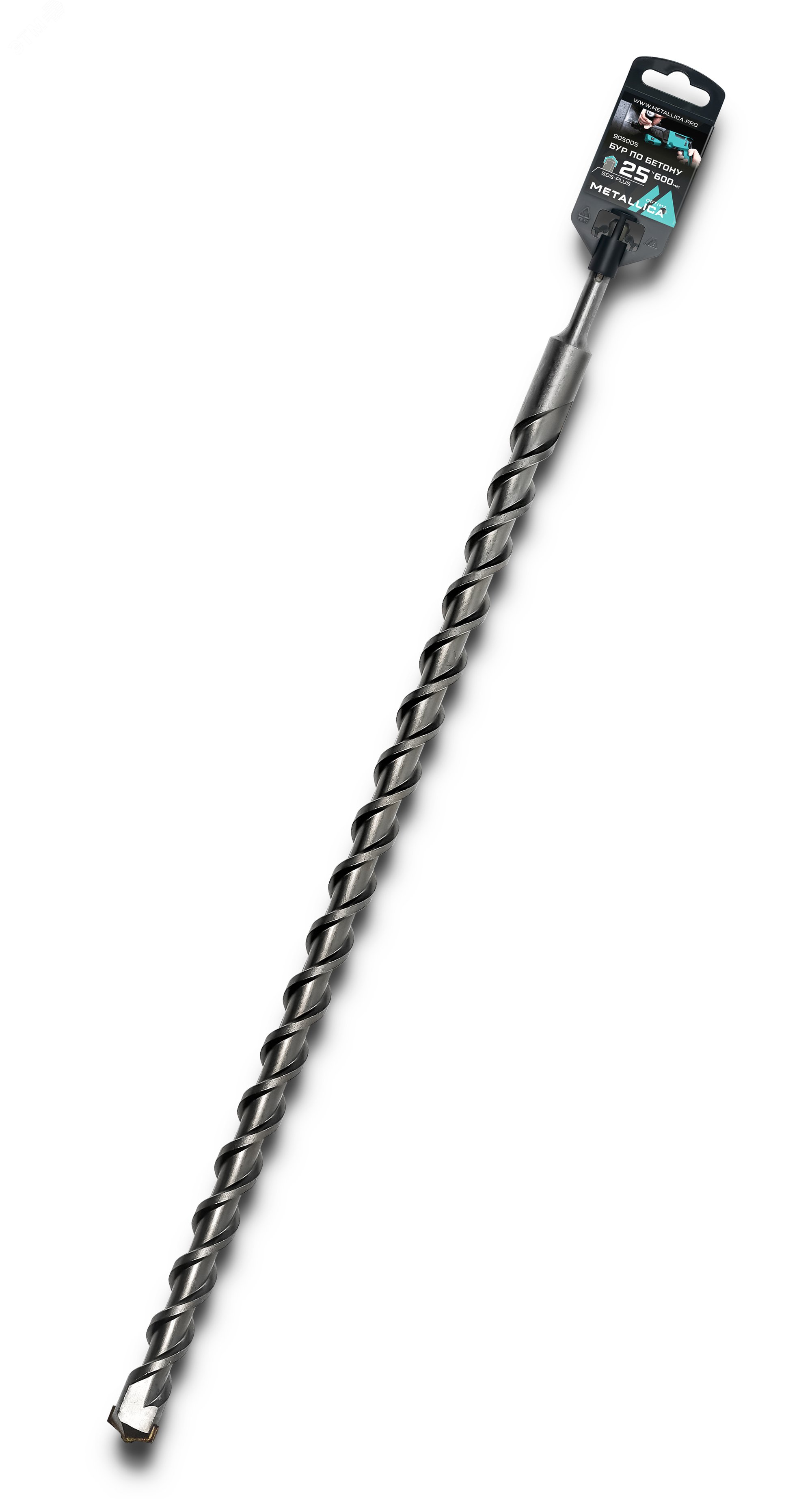 Изображение товара Бур по бетону SDS-plus 25 х600/550 мм с напайкой из карбида ВК-8
