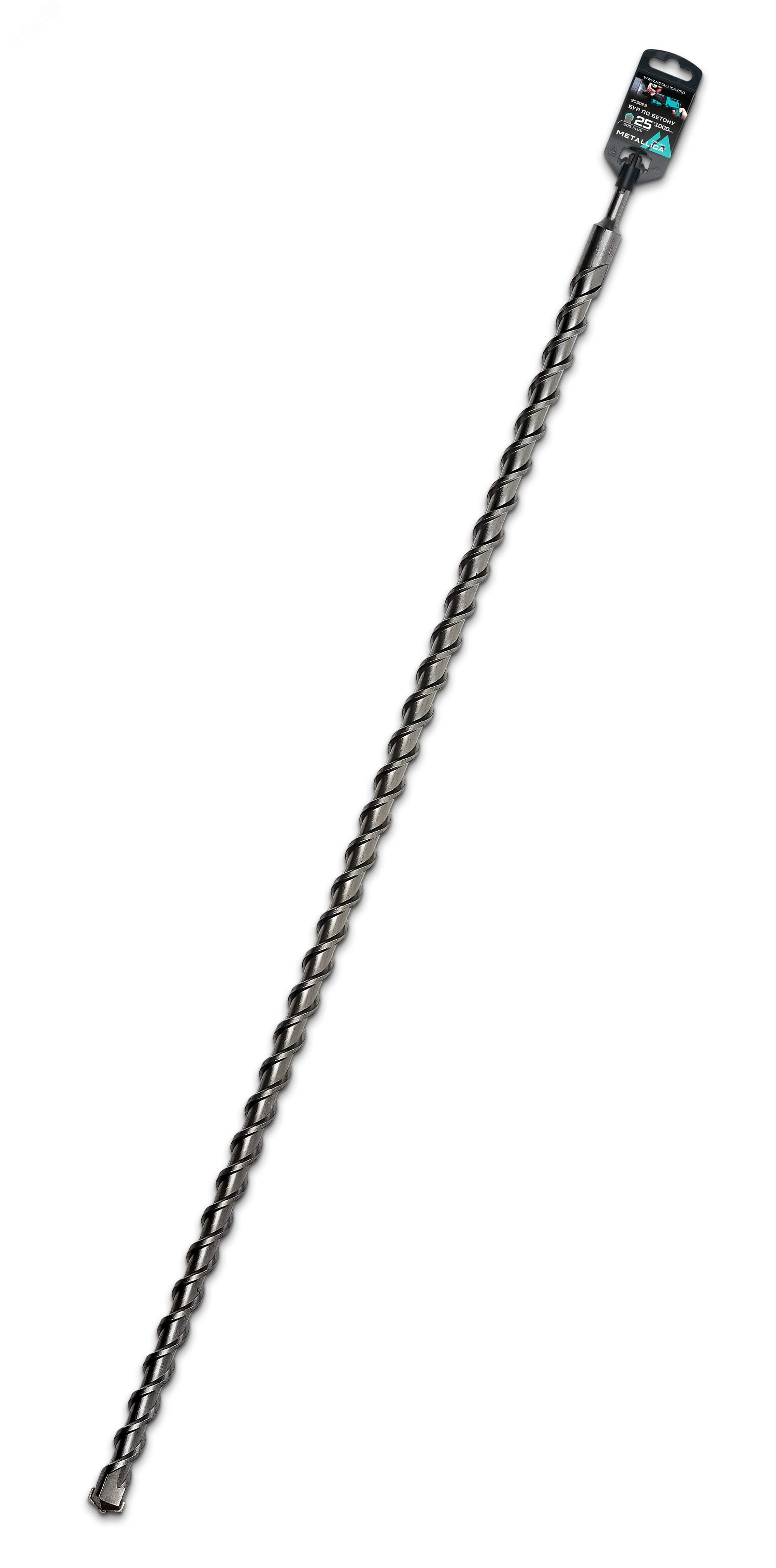 Изображение товара Бур по бетону SDS-plus 25мм 1000мм METALLICA для ударного сверления