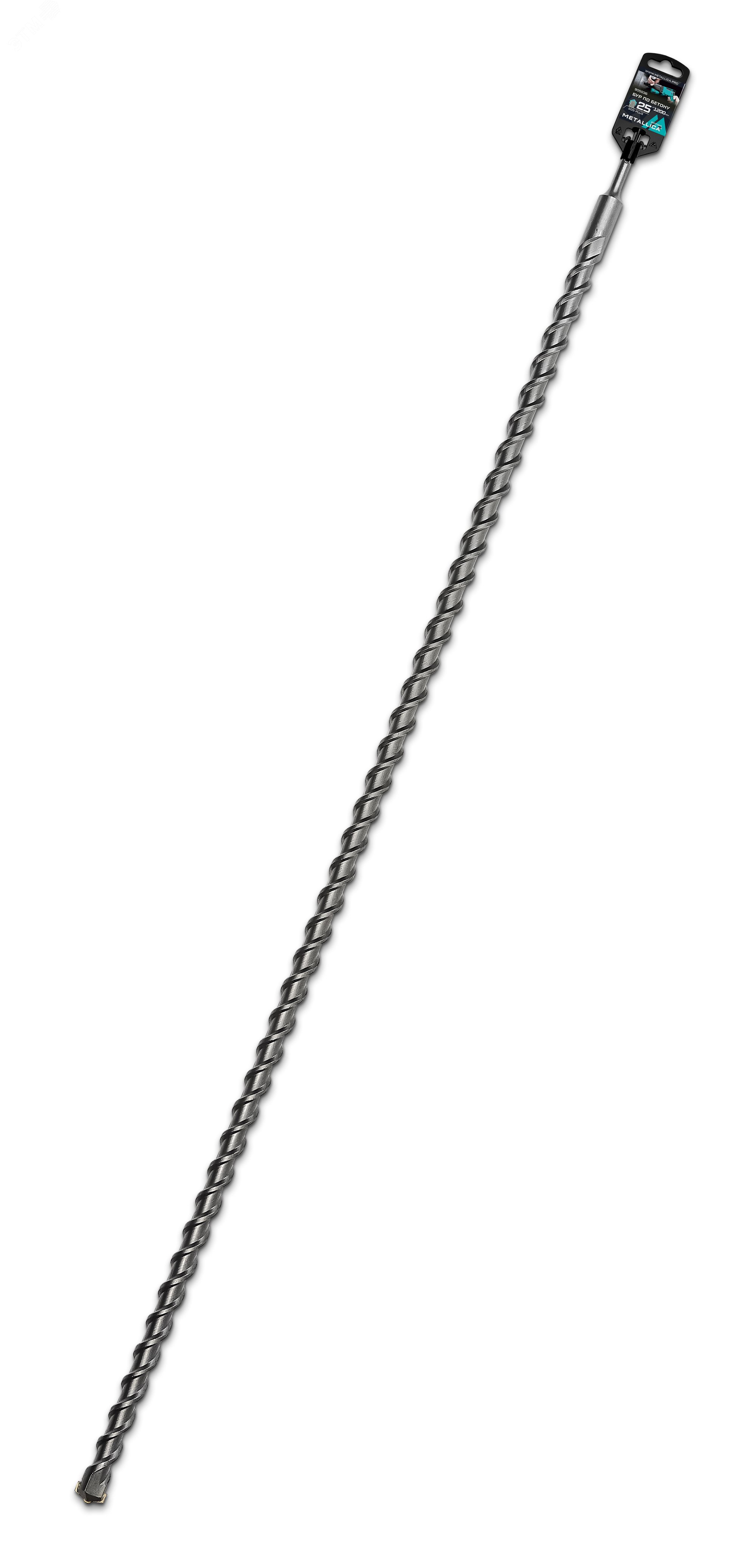 Изображение товара Бур по бетону SDS-plus 25х1200/1150 мм с напайкой из карбида ВК-8