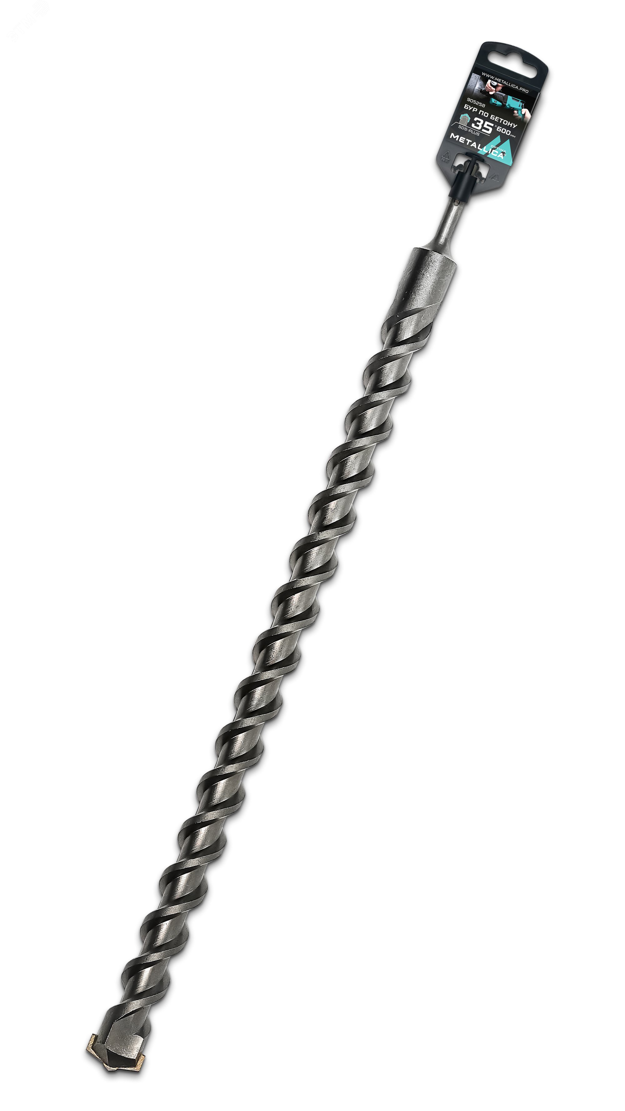 Изображение товара Бур по бетону SDS-plus 35 х600/550 мм с твердосплавной напайкой