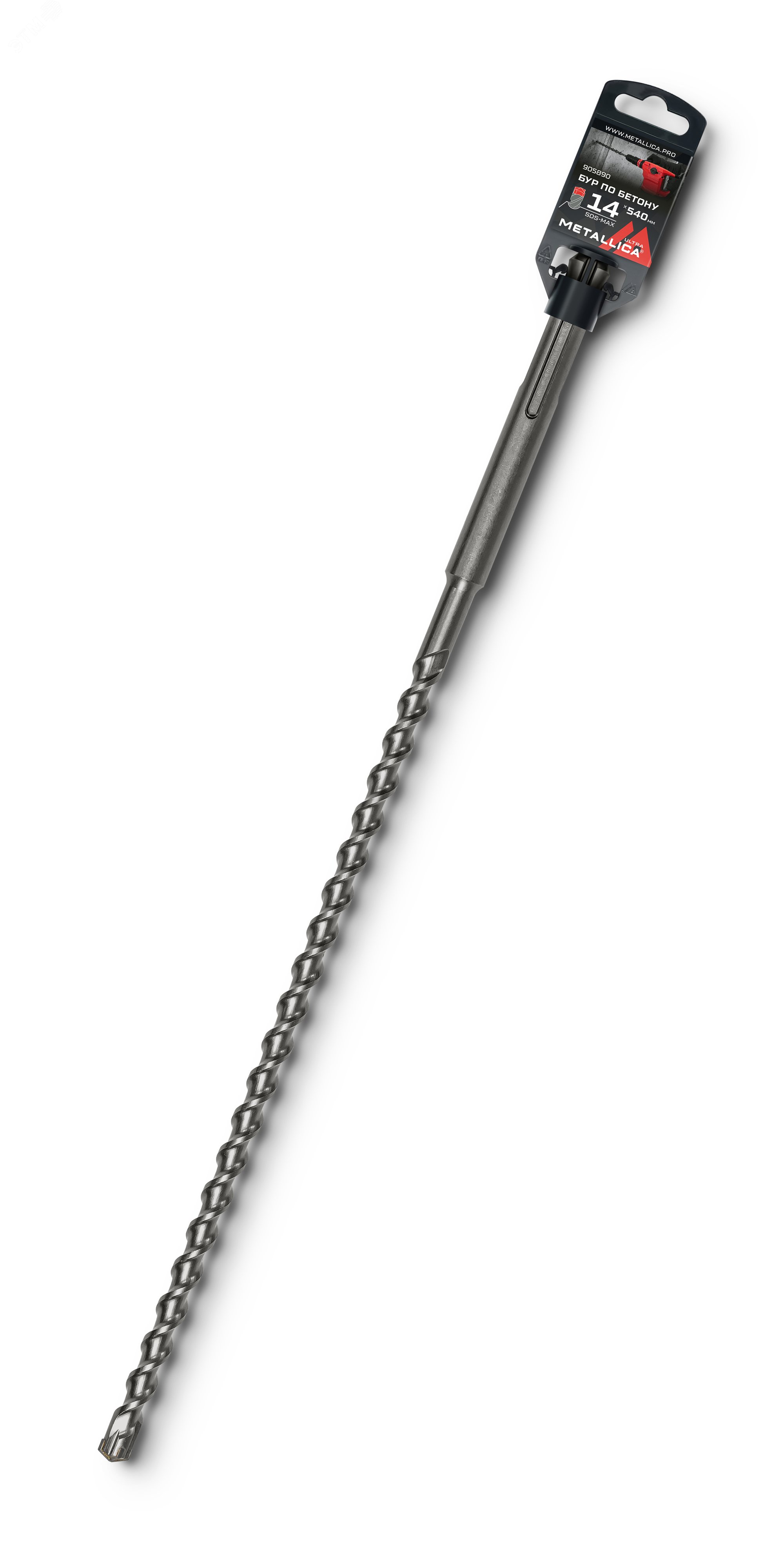 Изображение товара Бур по бетону SDS-max 14x540 мм с твердосплавной напайкой и двумя спиралями