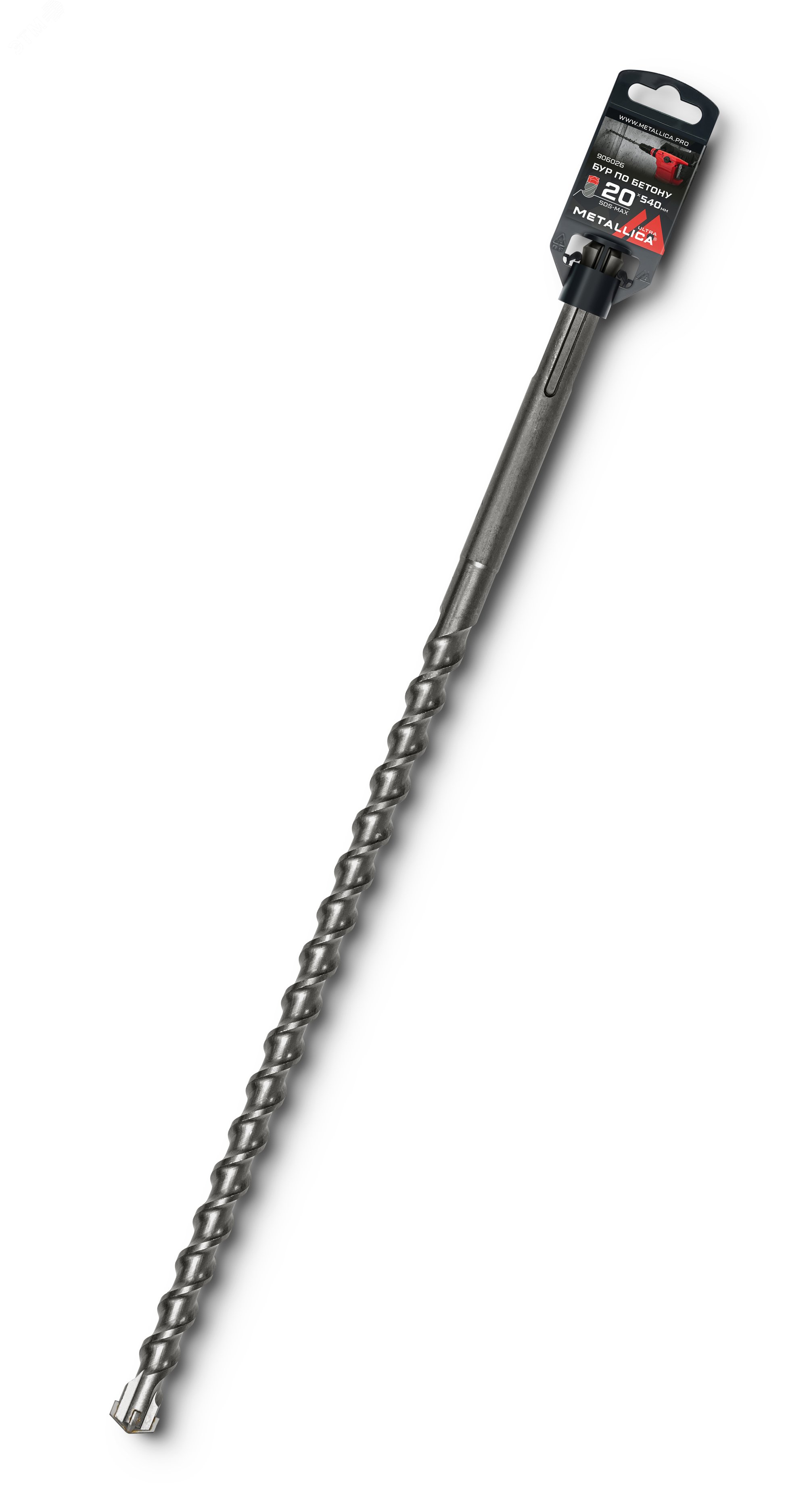 Изображение товара Бур по бетону SDS-max 20 х540/400 мм с твердосплавной напайкой