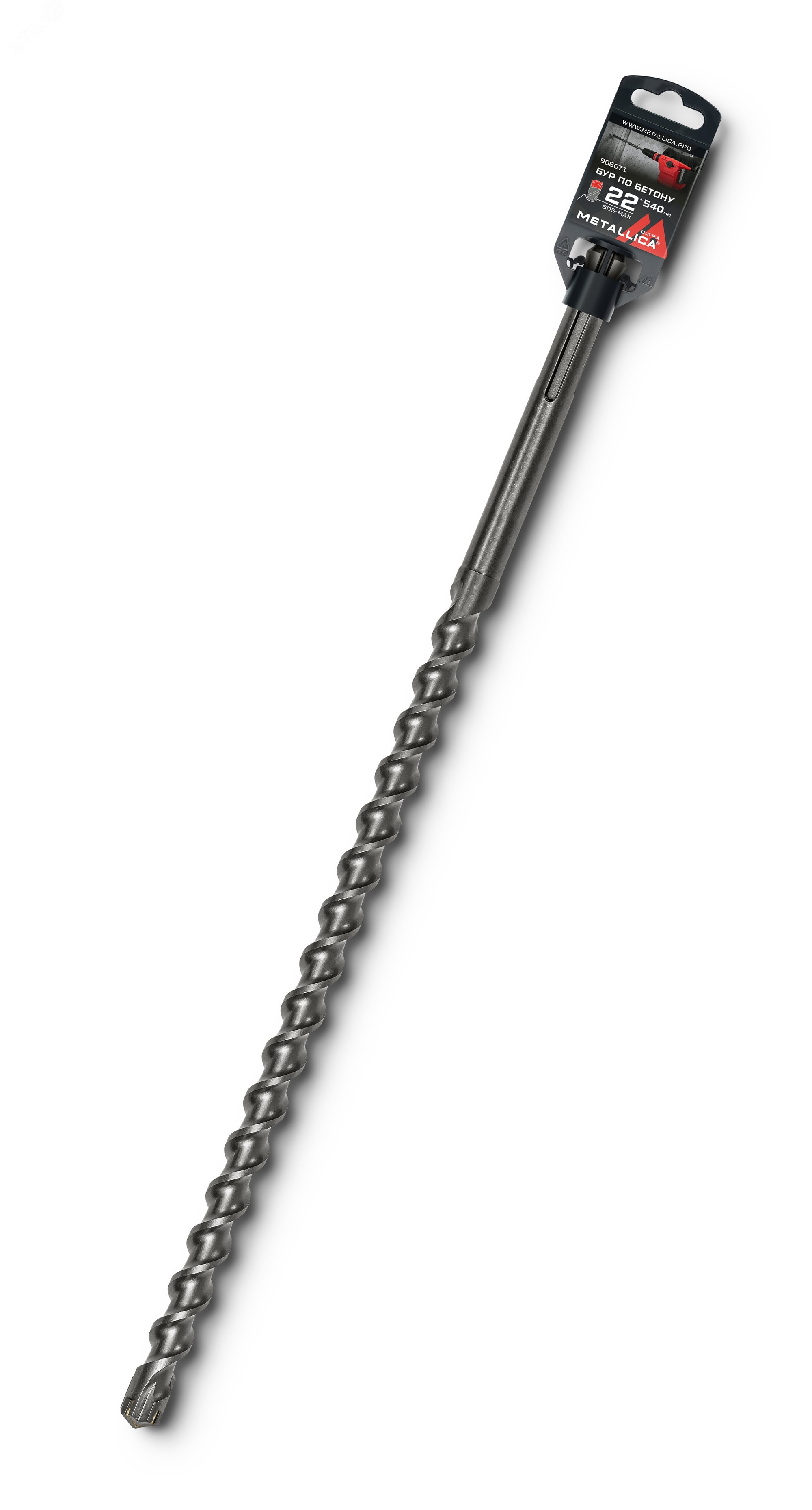 Изображение товара Бур по бетону SDS-max 22х540 мм для ударного сверления профессиональный