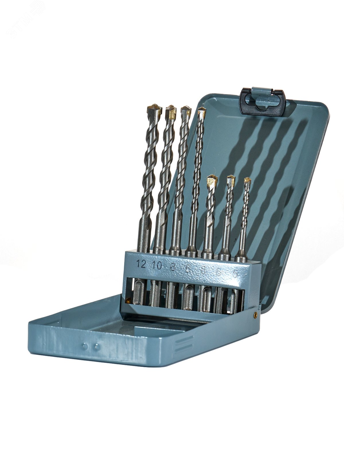 Изображение товара Набор буров по бетону SDS-plus 5/6/8х110мм, 6/8/10/12х160мм, 7шт