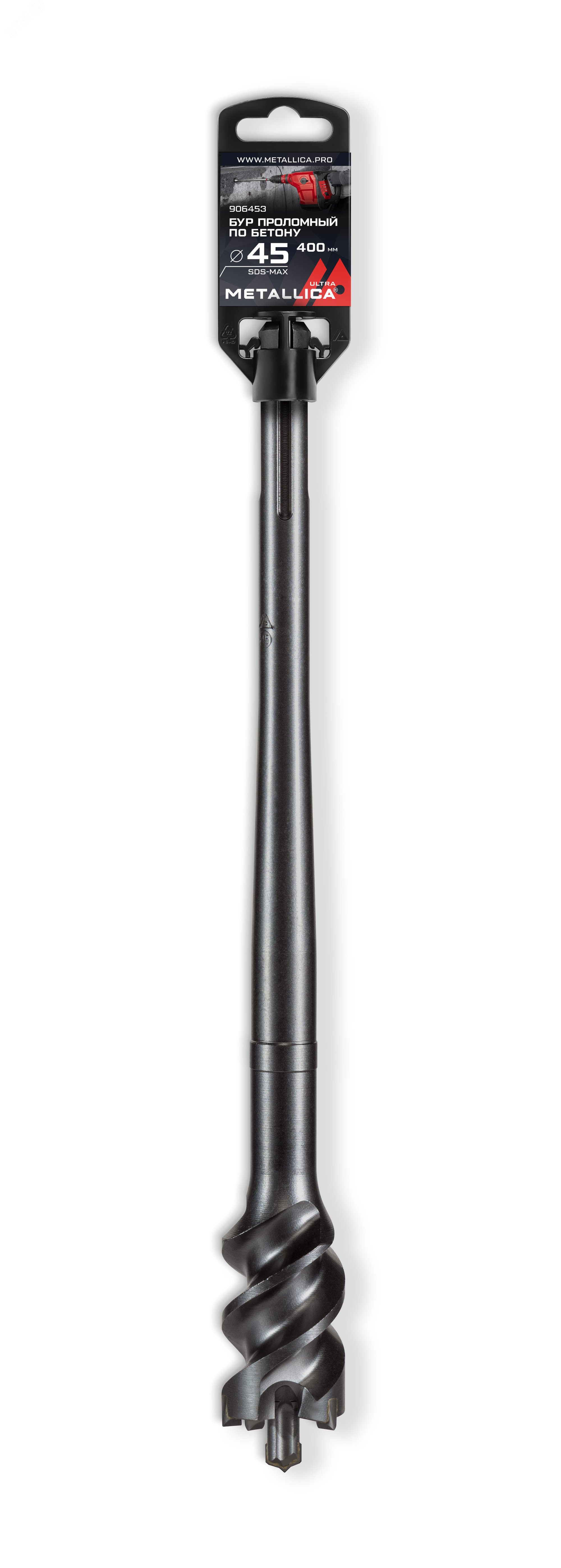 Изображение товара Бур проломный по бетону SDS-max 45 х400/260 мм METALLICA