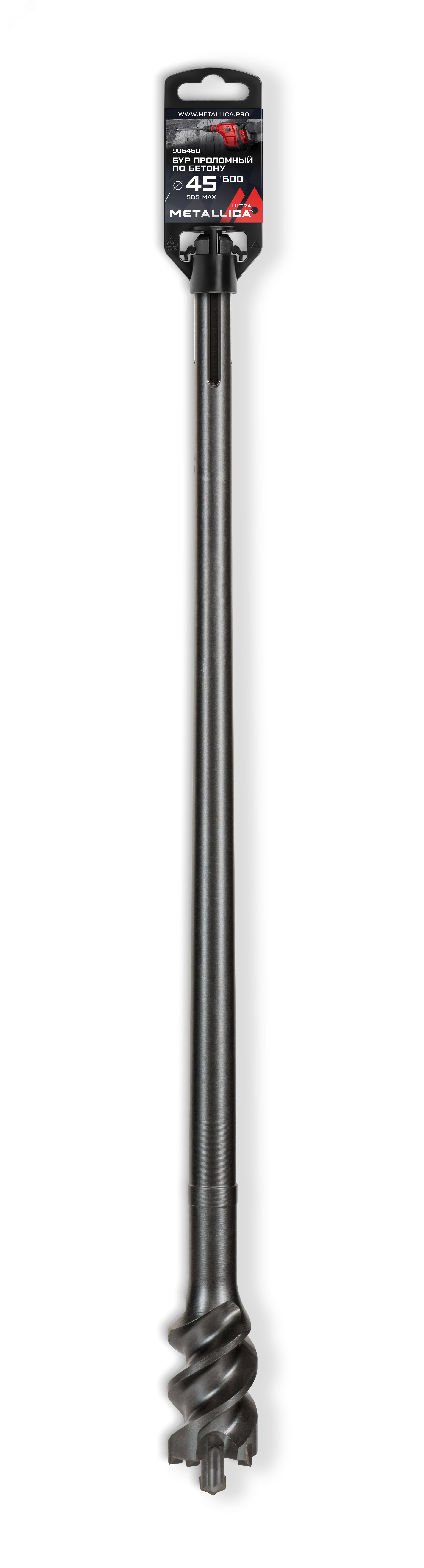 Изображение товара Бур проломный по бетону SDS-max 45 мм 600 мм длина для тяжелых работ