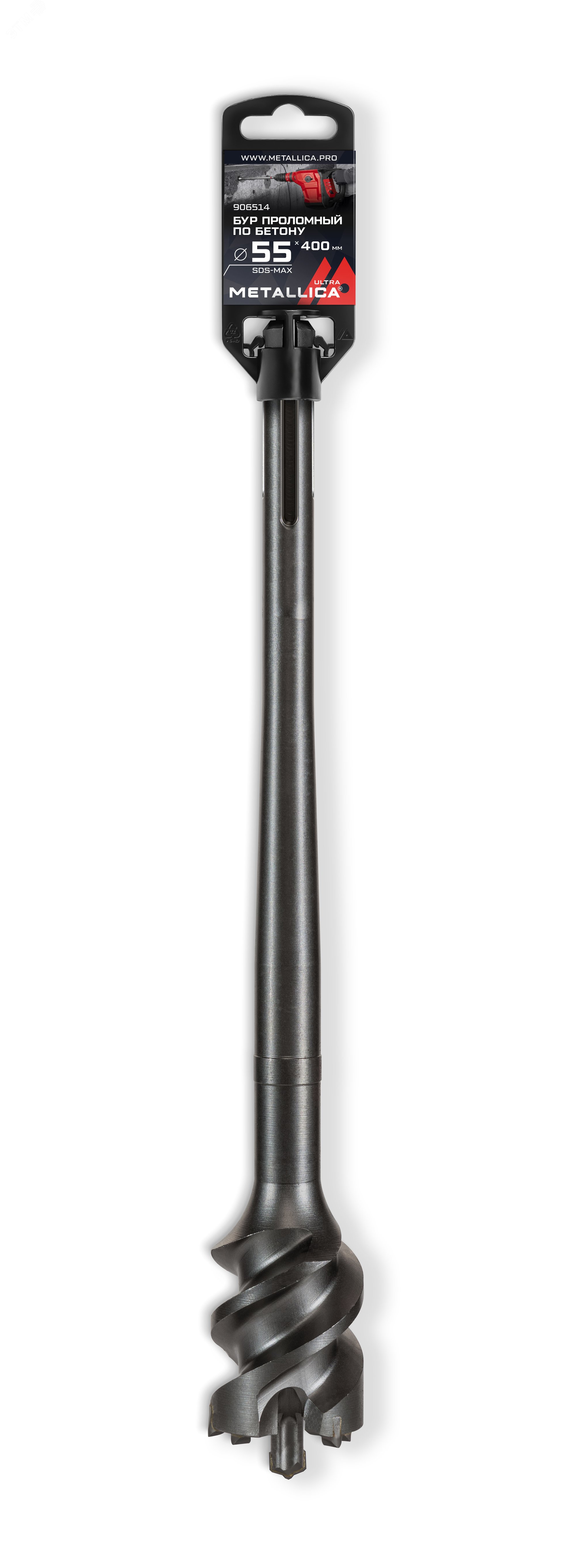 Изображение товара Бур проломный по бетону SDS-max 55 мм 260 мм рабочая часть