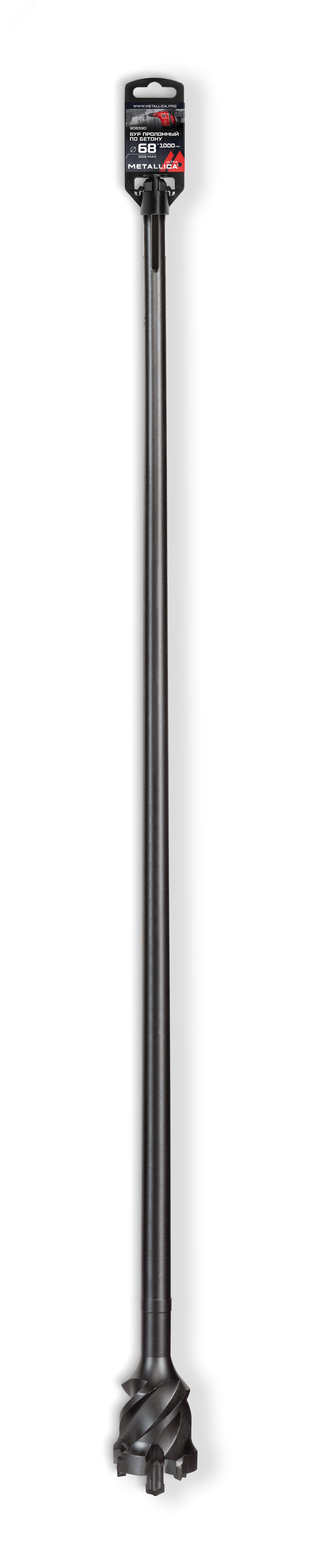 Изображение товара Бур проломный по бетону SDS-max 68х1000/860 мм METALLICA профессиональный инструмент