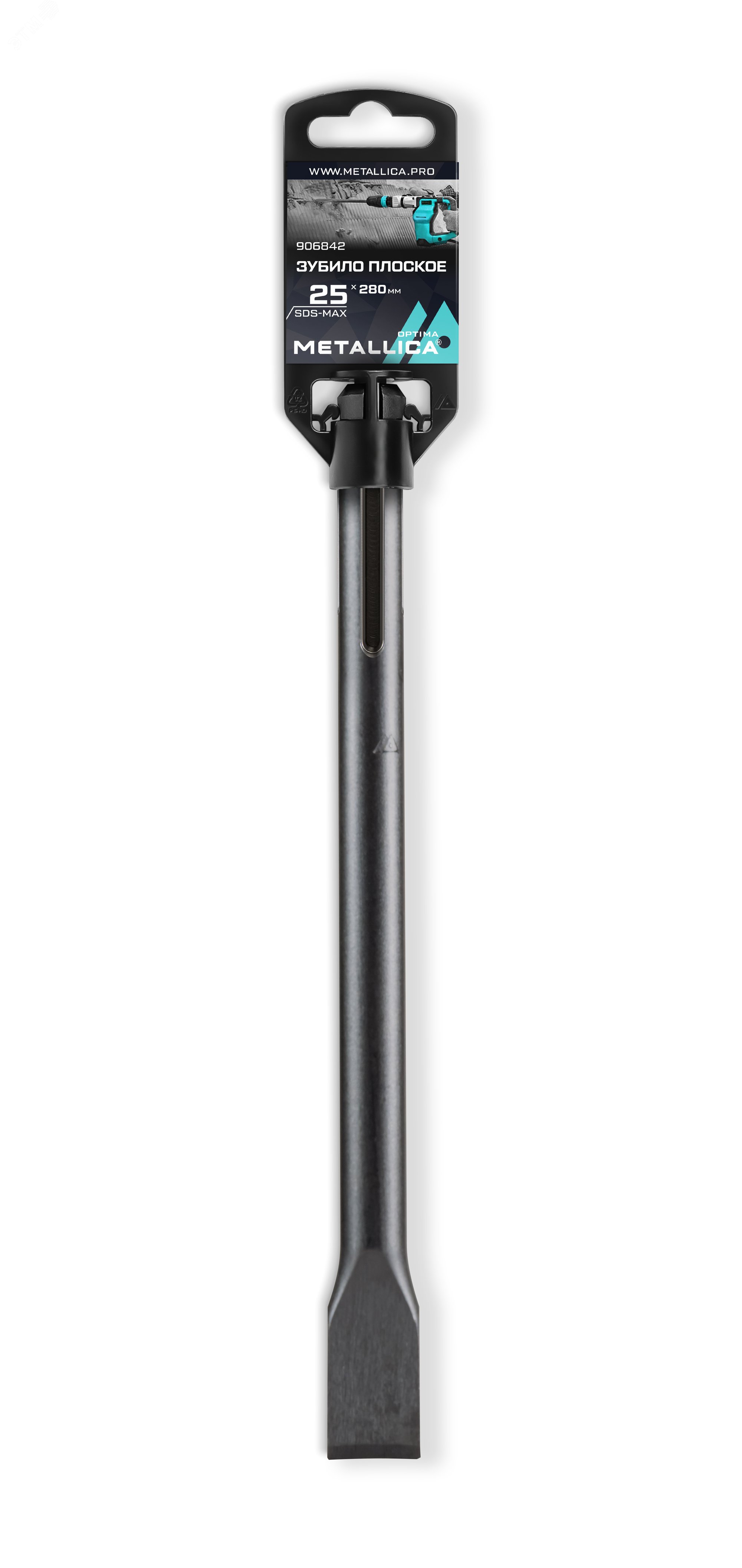 Изображение товара Зубило плоское SDS-max 25х280/140 мм, по бетону (шт)