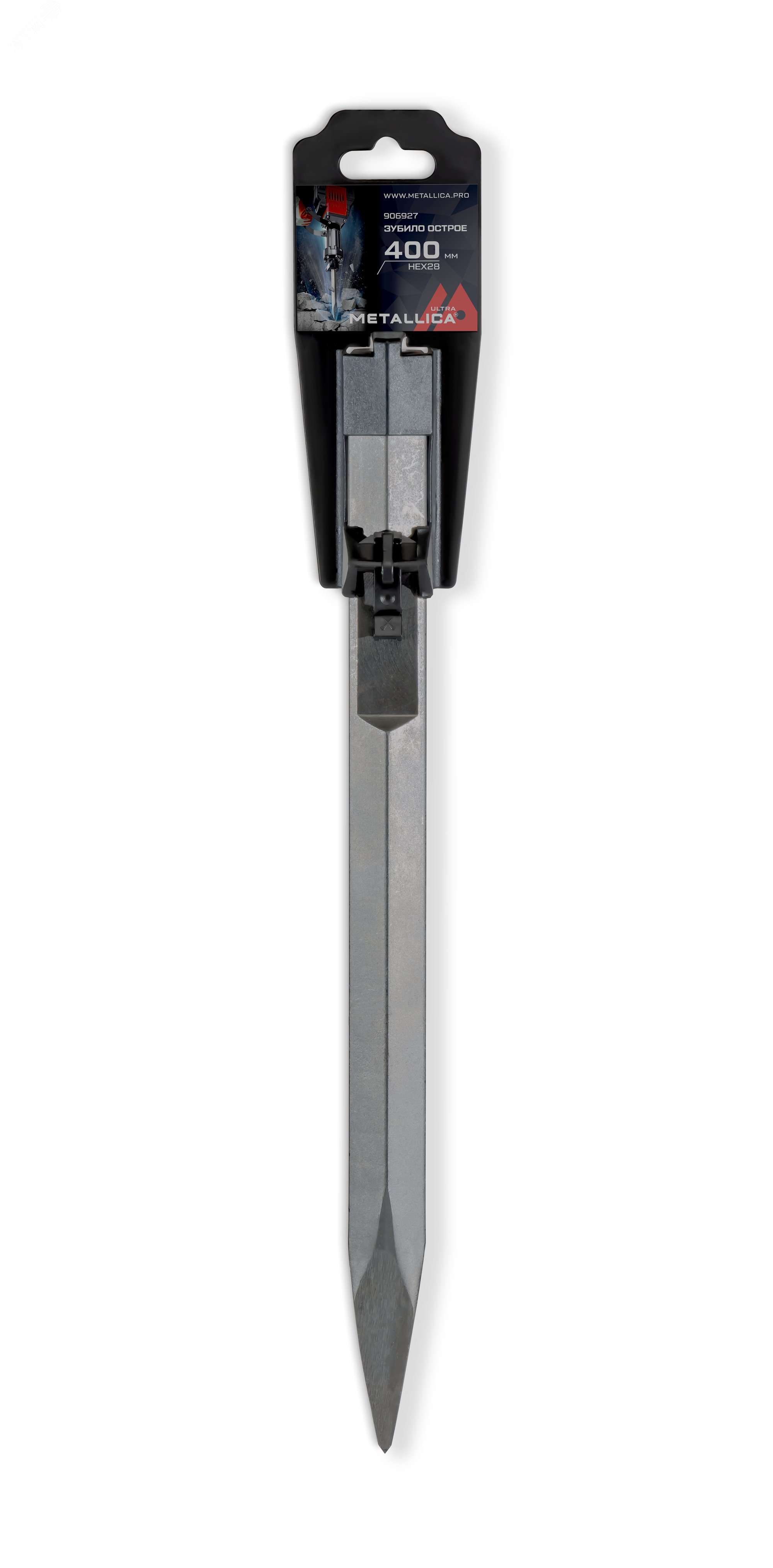 Изображение товара Зубило пикообразное HEX-28 400/250 мм, по бетону (шт)