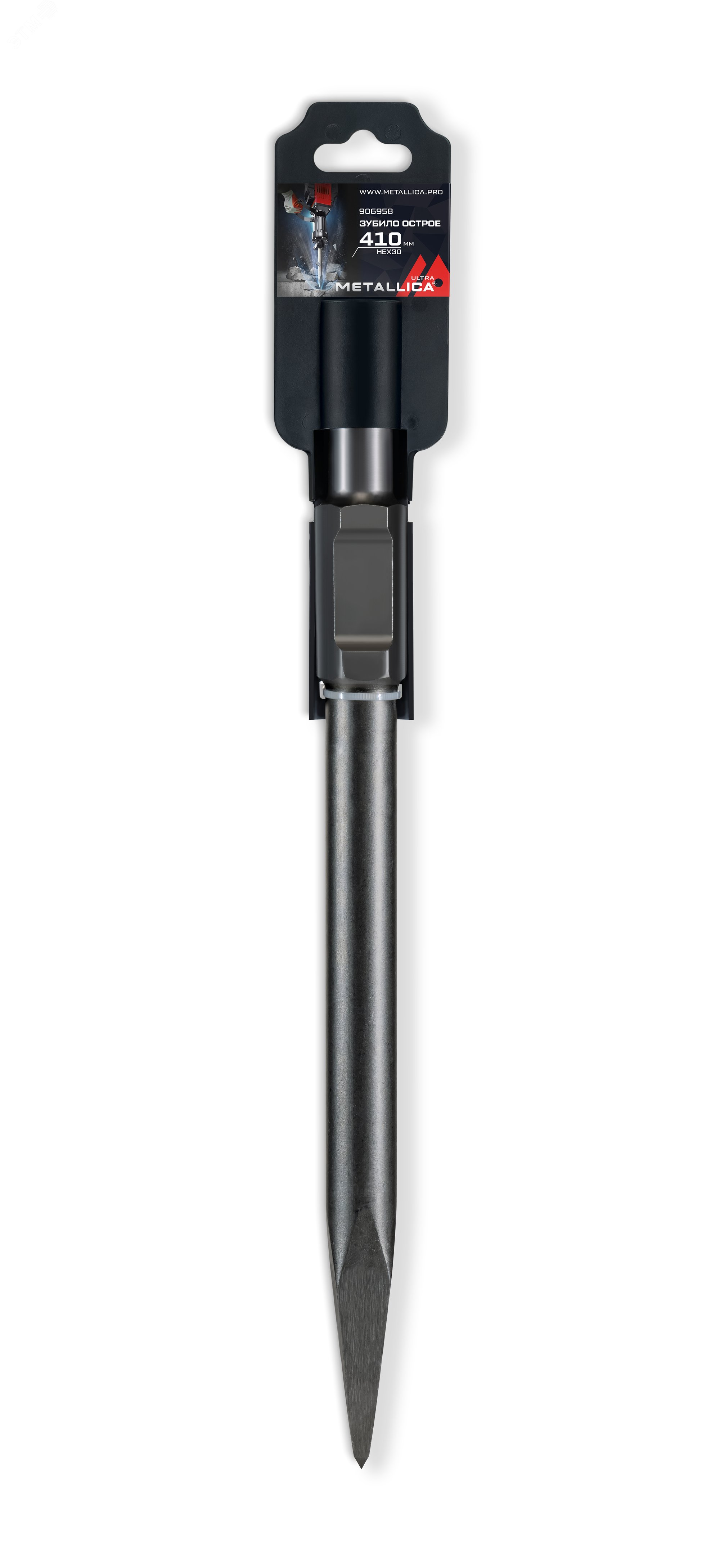 Изображение товара Зубило пикообразное HEX-30 410/270 мм, по бетону (шт)