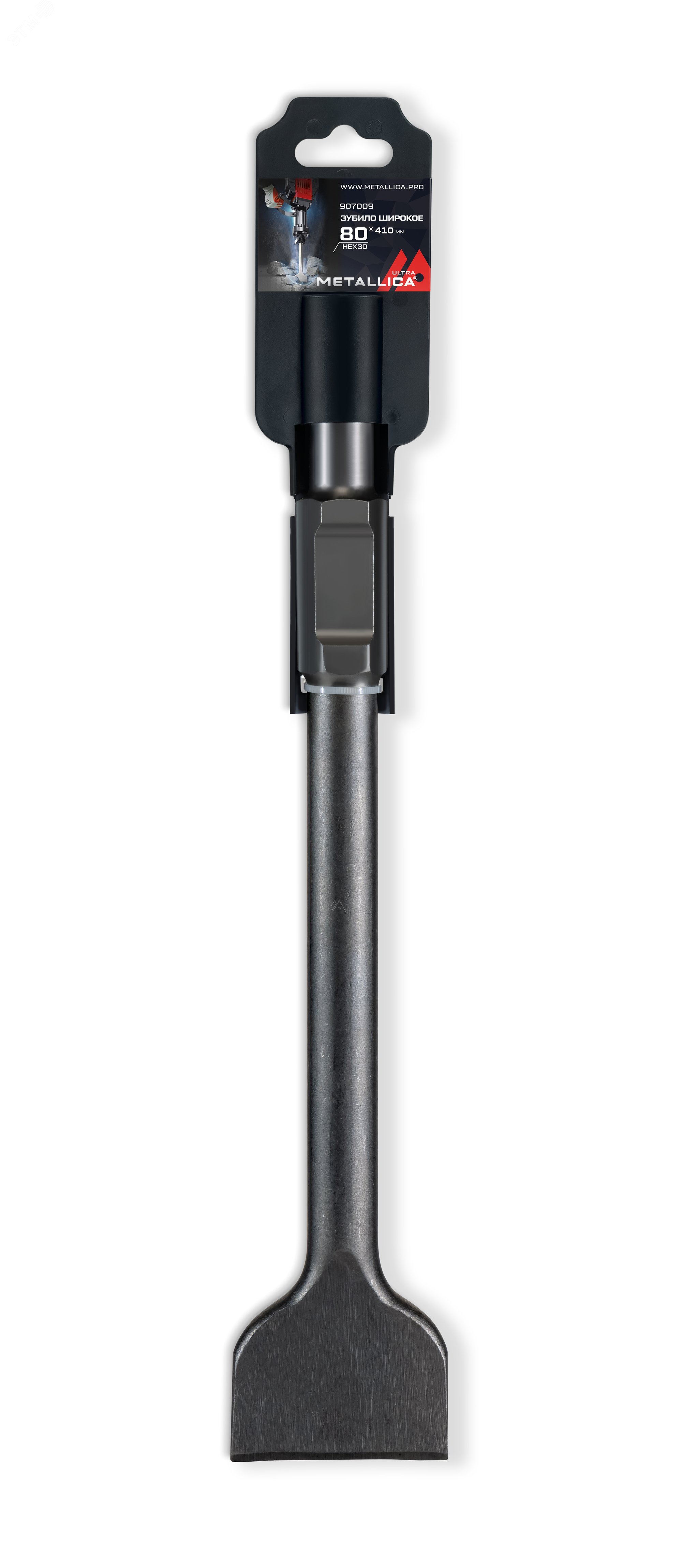 Изображение товара Зубило широкое HEX-30 80х410/270 мм, по кирпичу, асфальту (шт)