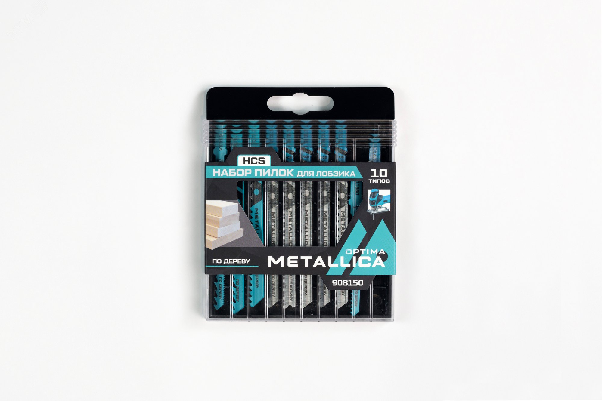 Изображение товара Набор пилок для лобзика METALLICA OPTIMA №3 10 шт для дерева и пластмасс