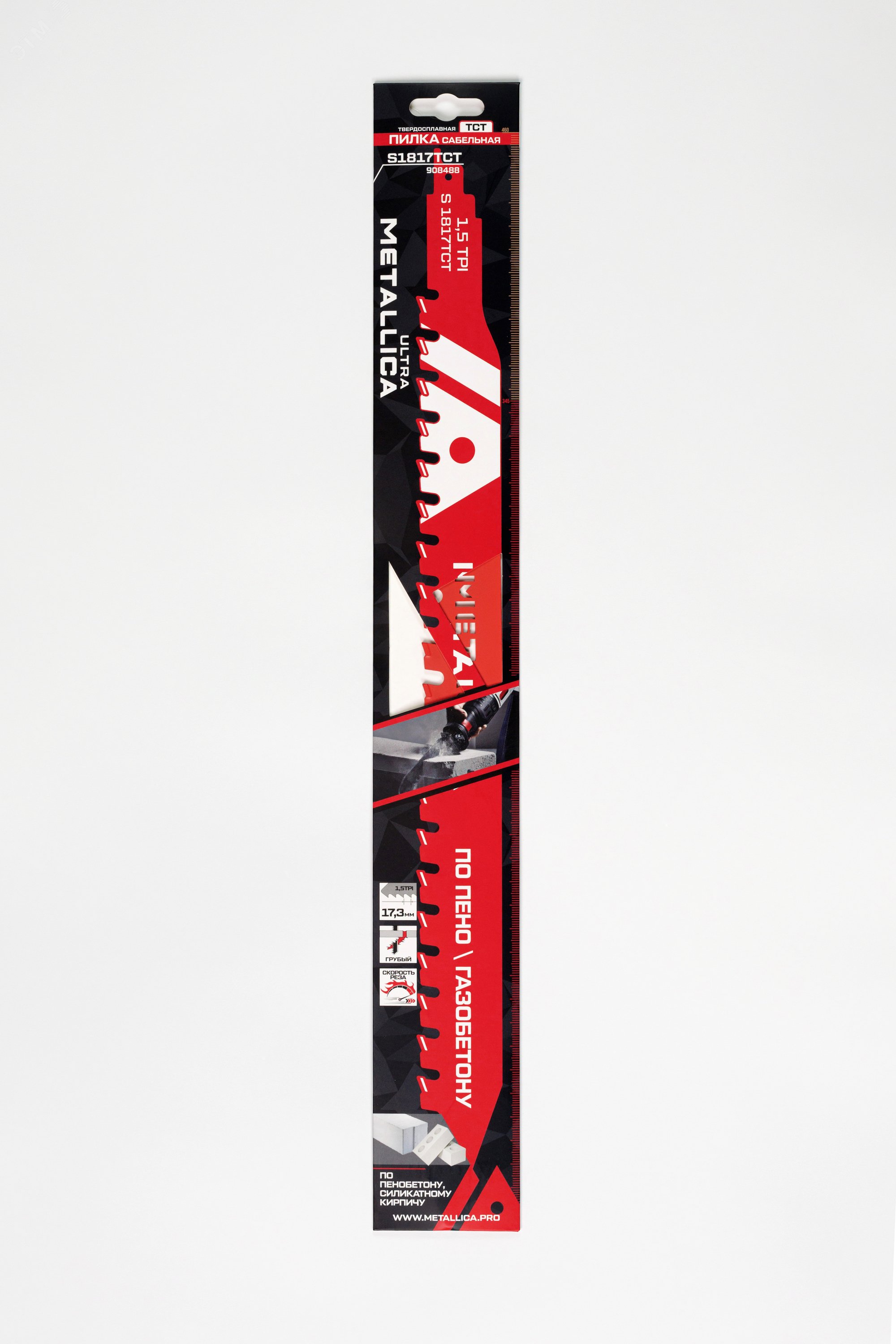 Изображение товара Пилка сабельная S1817TCT 460/345мм шаг 17,3мм от METALLICA