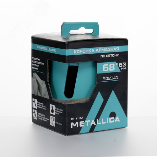 Изображение товара Коронка алмазная сегментная 68x63 мм, М16, без хвостовика, по бетону (шт)