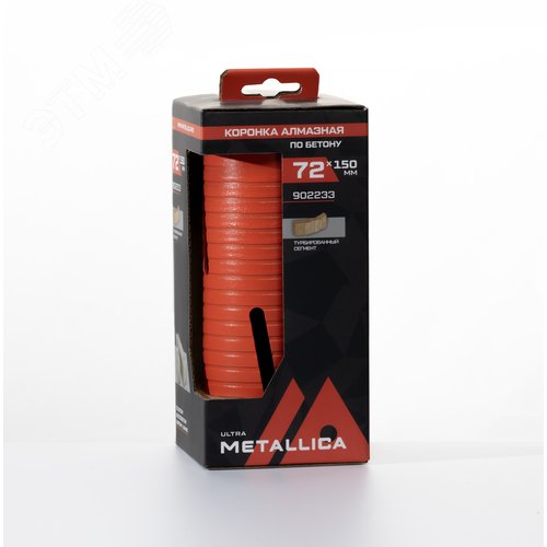 Изображение товара Коронка алмазная сегментная удлин. 72x150 мм, М16, без хвостовика, по бетону (шт)