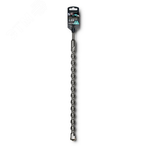 Изображение товара Бур по бетону SDS-plus 22 х460/400 мм, напайка с центром, 2 спирали (шт)