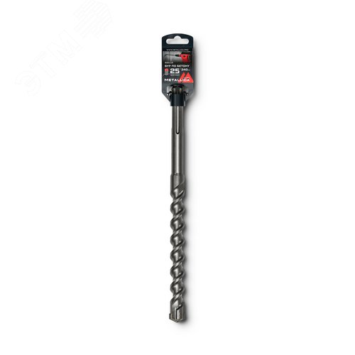 Изображение товара Бур по бетону SDS-max 25 х340/200 мм, Х-напайка, 2 спирали (шт)