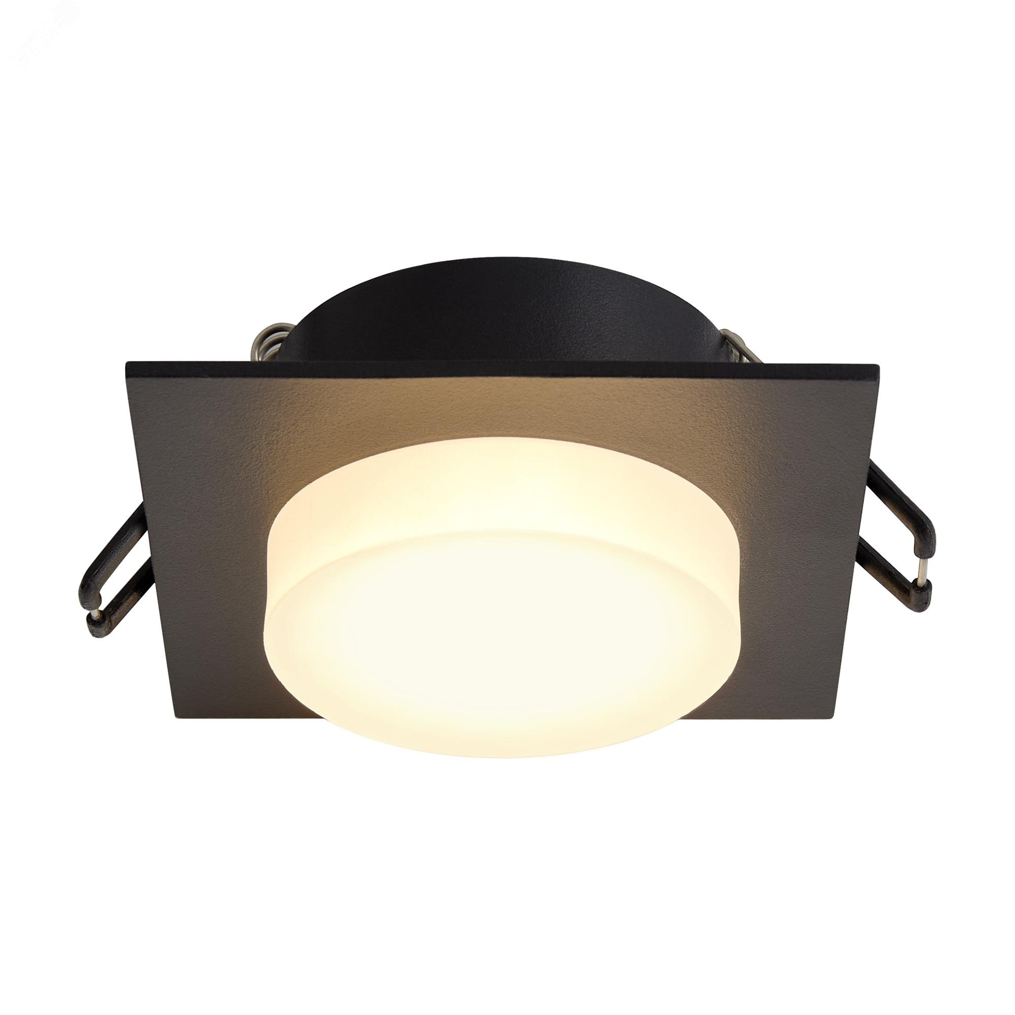 Изображение товара Встраиваемый светильник GU10 IP20 10Вт черный современный дизайн