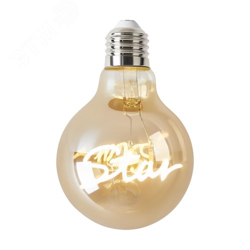 Изображение товара Лампочка филаментная цоколь E27 3W 2400К тип G80 STAR (шт)