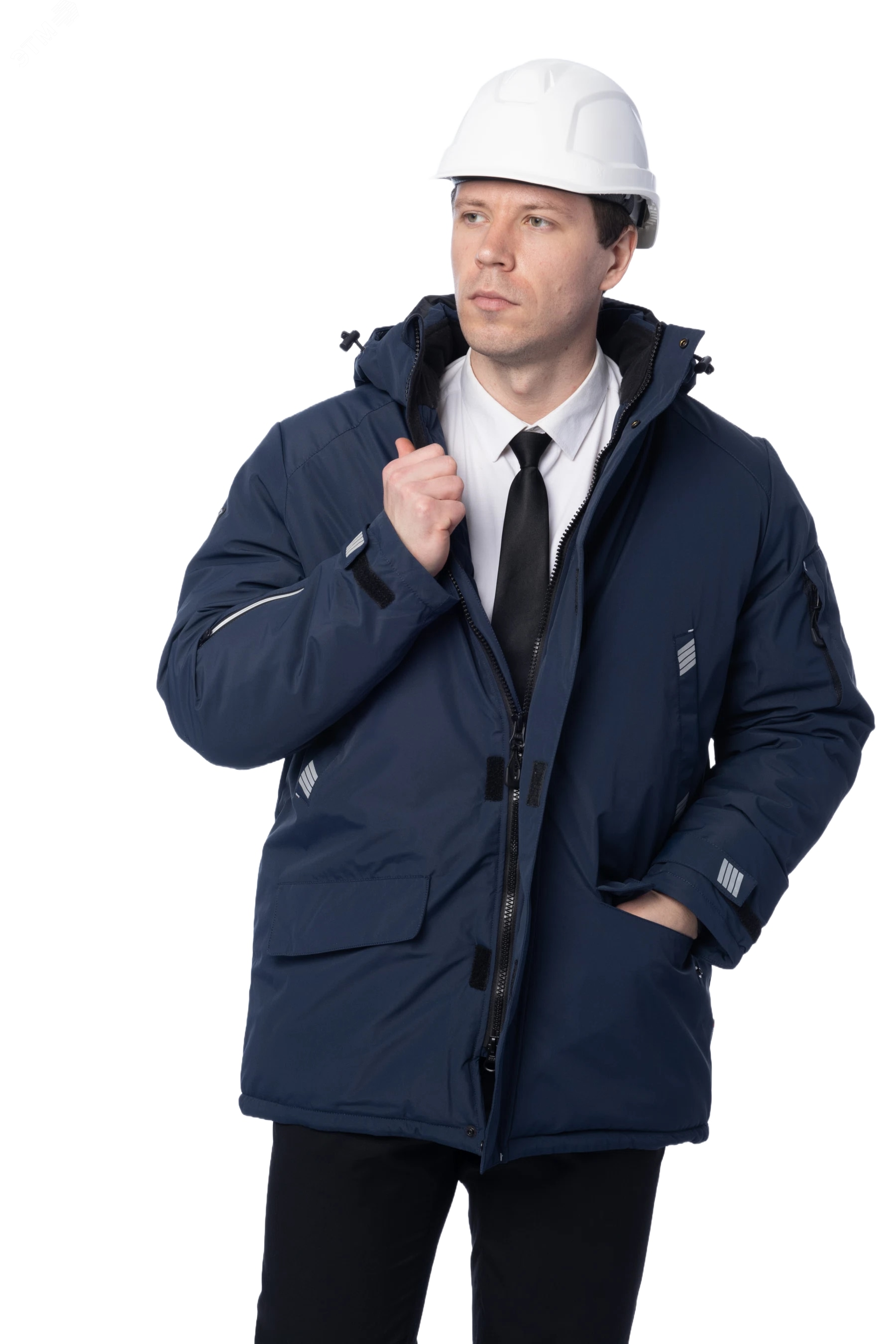 Изображение товара Зимняя куртка-парка Brodeks KW204 черная для мужчин 4XL