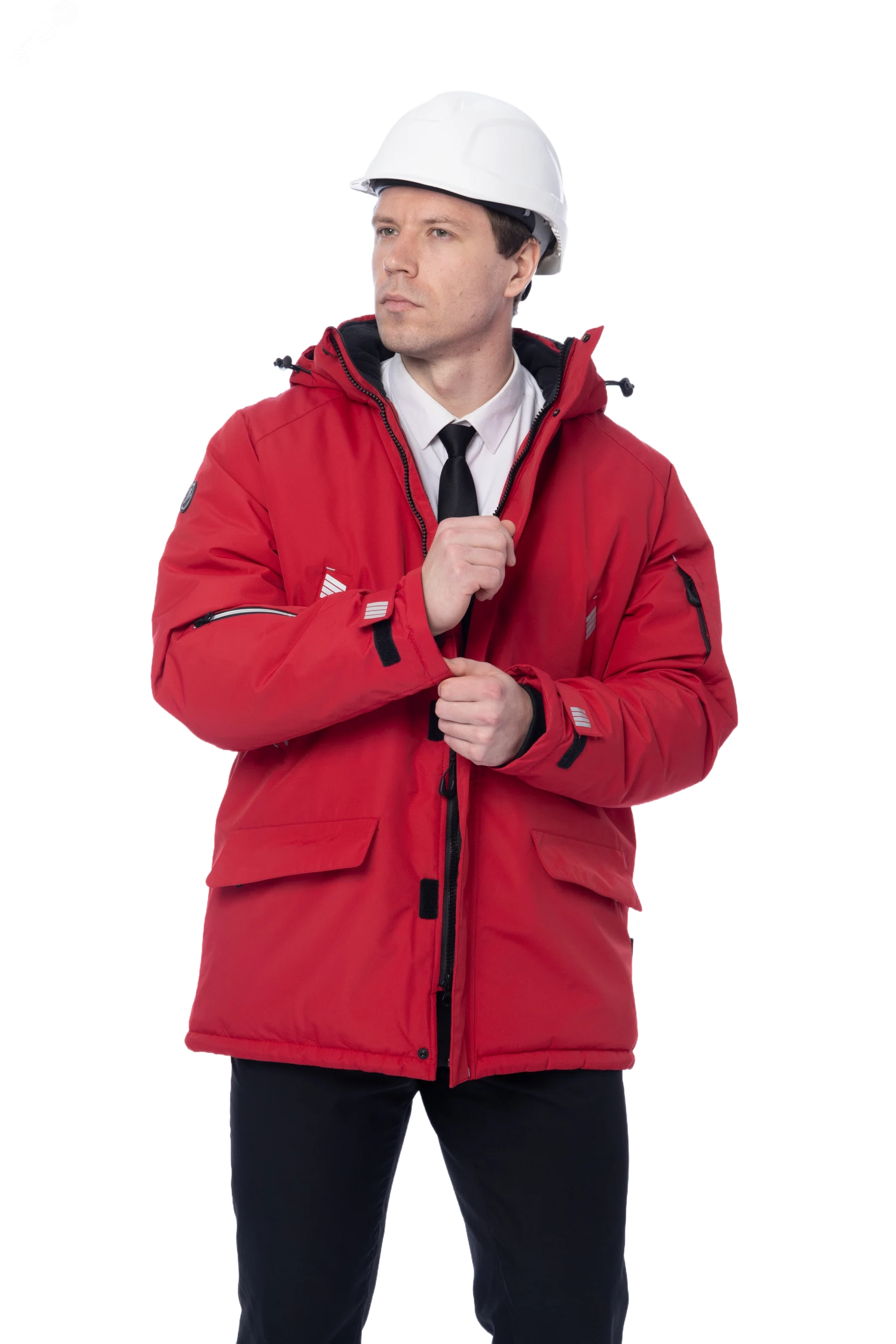 Изображение товара Зимняя куртка-парка KW204 для мужчин черного цвета