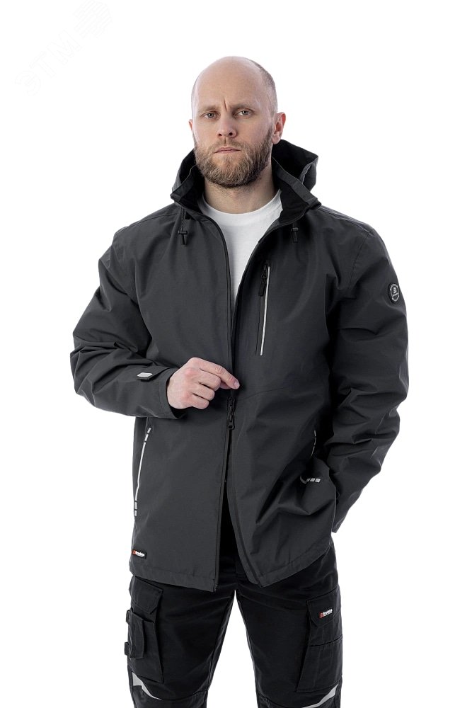 Изображение товара Летняя куртка-парка Brodeks KS213, черный, 2XL