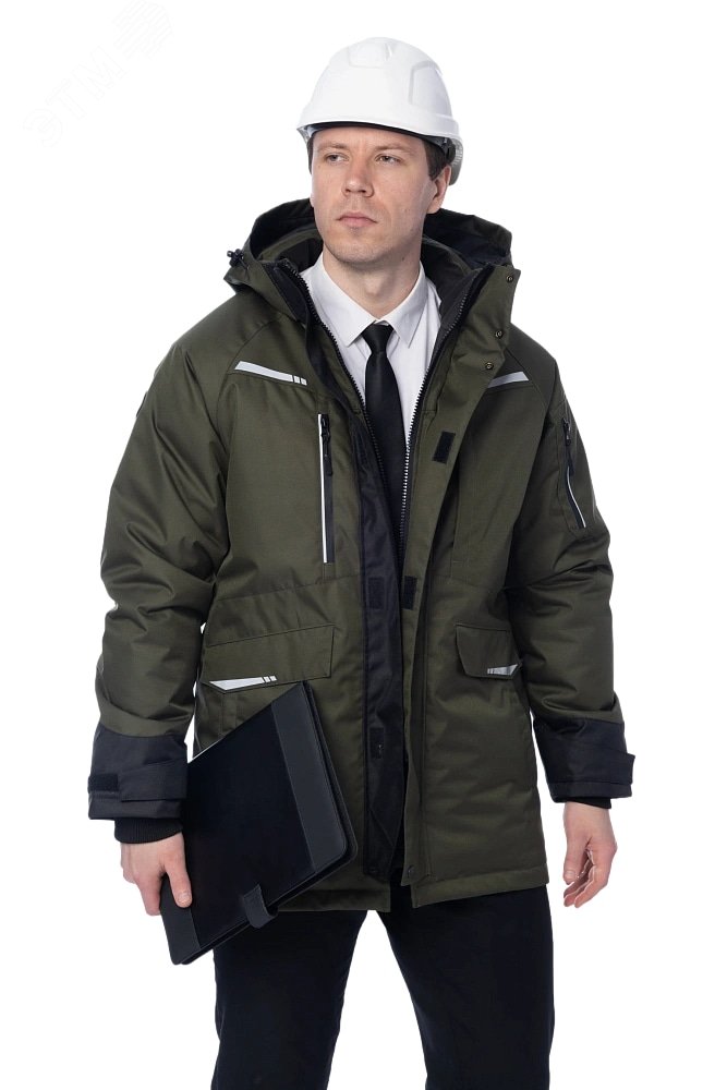 Изображение товара Зимняя куртка-парка Brodeks KW215 хаки мужская утепленная мембранная