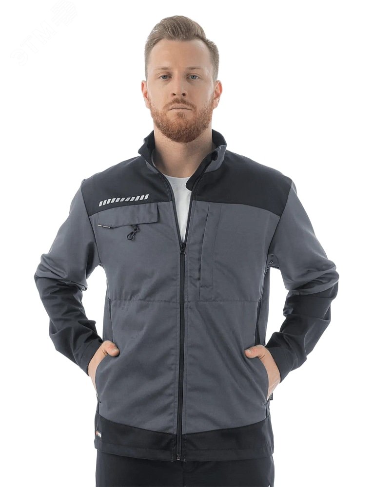 Изображение товара Куртка Brodeks KS234 рабочая летняя мужская серый/черный M