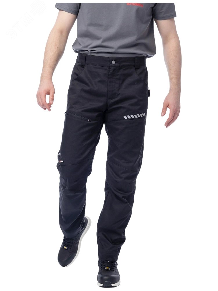 Изображение товара Мужские летние рабочие брюки Brodeks KS334, износостойкая смесовая ткань, защита ГОСТ