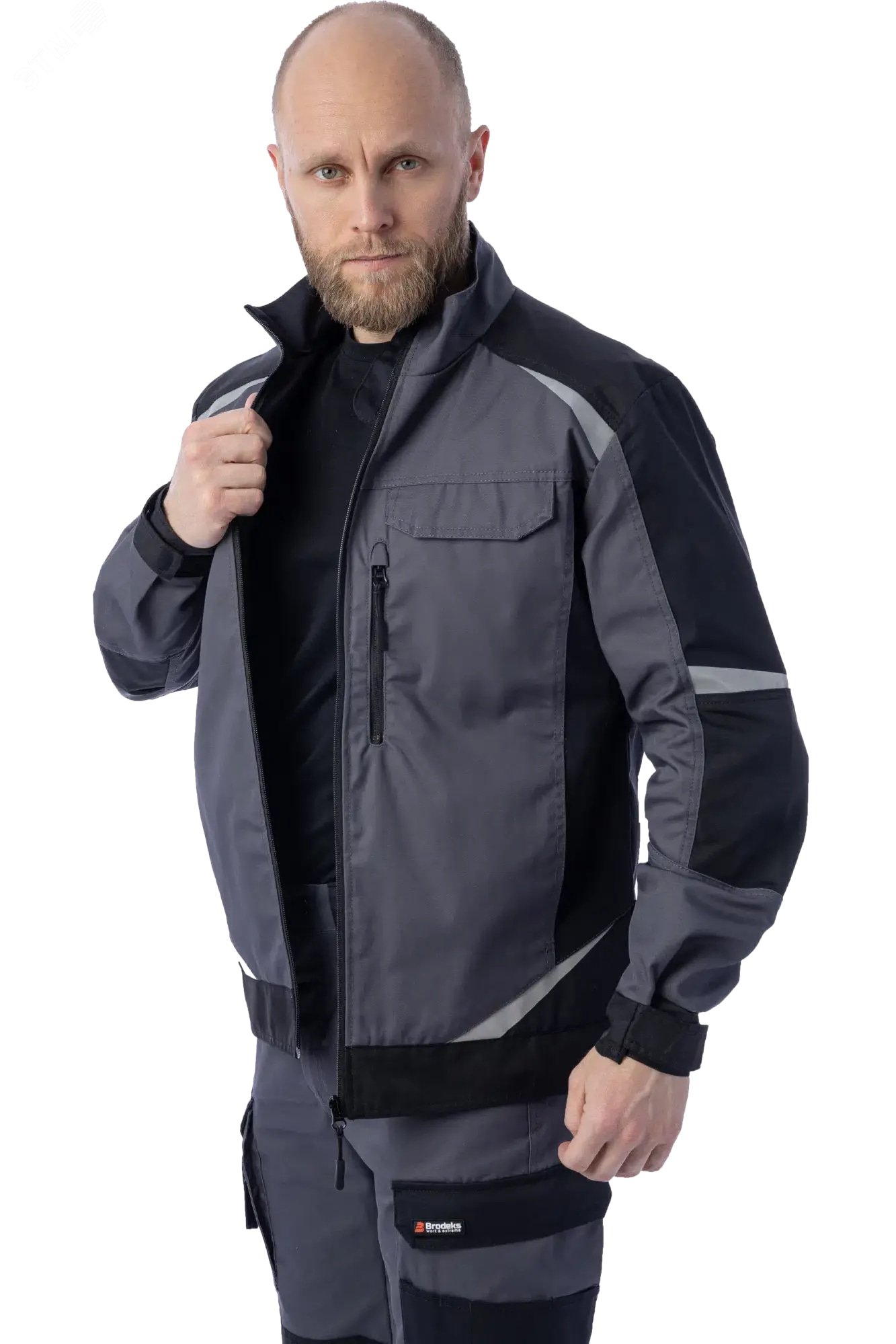 Изображение товара Мужская летняя куртка Brodeks KS202 с светоотражающими элементами 3XL