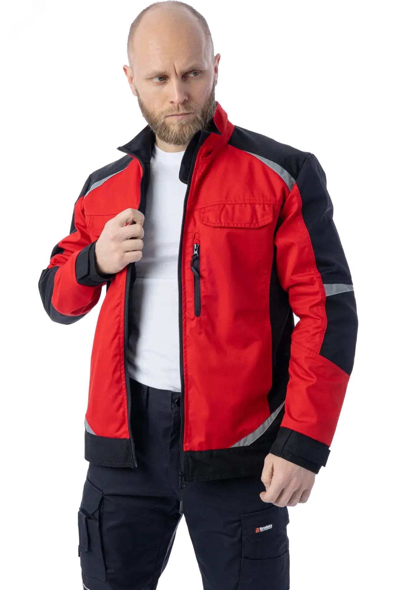 Изображение товара Мужская летняя куртка Brodeks KS202 с светоотражающими элементами и спортивной посадкой