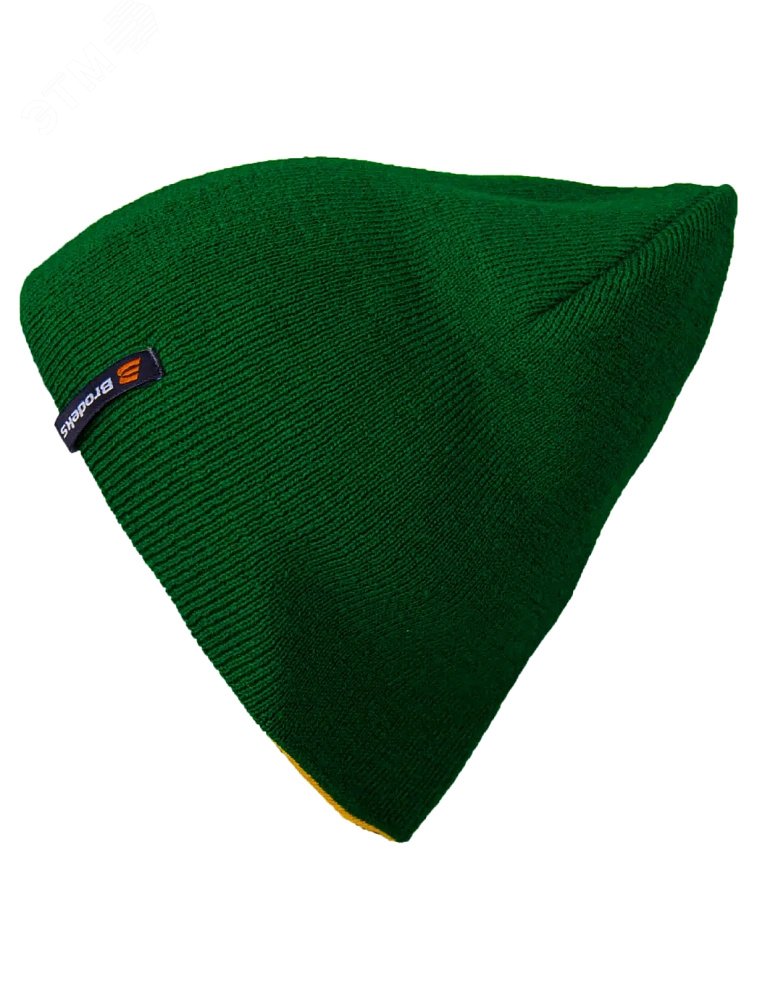 Изображение товара Шапка Brodeks bicolor зеленый-желтый стильная и удобная
