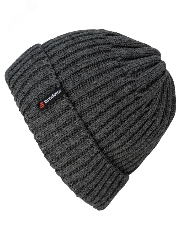 Изображение товара Шапка Brodeks fleece lining т. серый - Акрил, влаговпитывающая, светоотражающая