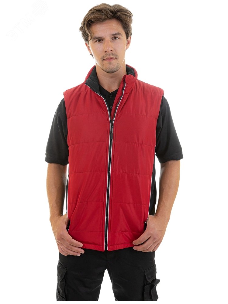 Изображение товара Жилет утепленный Brodeks KW101 мужской зимний водоотталкивающий с светоотражающими элементами