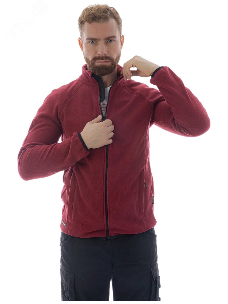 Изображение товара Толстовка флисовая Brodeks KS211, бордо (3XL) (шт) Изображение товара Толстовка флисовая Brodeks KS211, бордо (3XL) (шт)