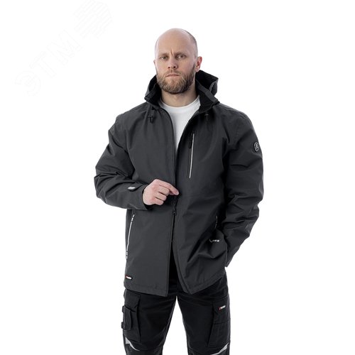 Изображение товара Летняя куртка-парка Brodeks KS213, черный (3XL) (шт)