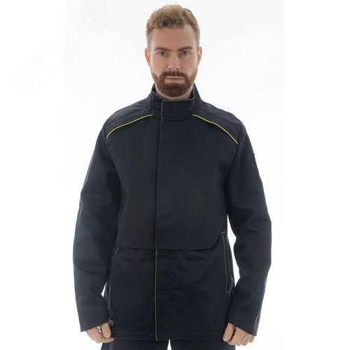 Изображение товара Куртка сварщика Brodeks FS28-02, черный (S) (шт)