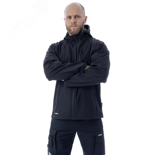 Изображение товара Куртка софтшелл Brodeks KS232, черный (M) (шт)
