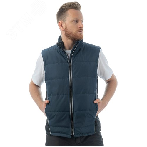 Изображение товара Жилет утепленный Brodeks KW101, синий/черный (2XL) (шт)