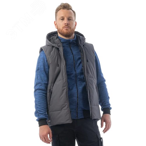 Изображение товара Жилет утепленный Brodeks KW112, серый (3XL) (шт)