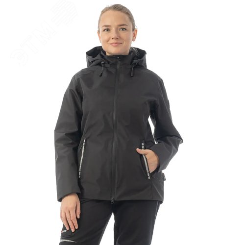 Изображение товара Женская летняя куртка-парка Brodeks KS238, черный (L) (шт)