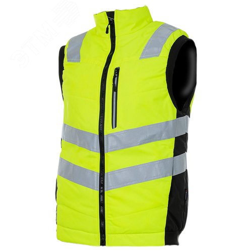 Изображение товара Сигнальный жилет утепленный Brodeks KW111, желтый/черный (S) (шт)