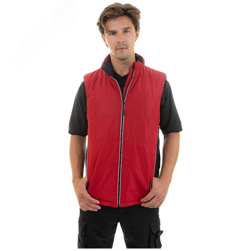 Изображение товара Жилет утепленный Brodeks KW101, красный/черный (L) (шт)