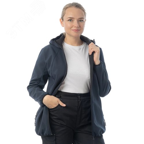 Изображение товара Женская куртка софтшелл Brodeks KS248, синий (M) (шт)