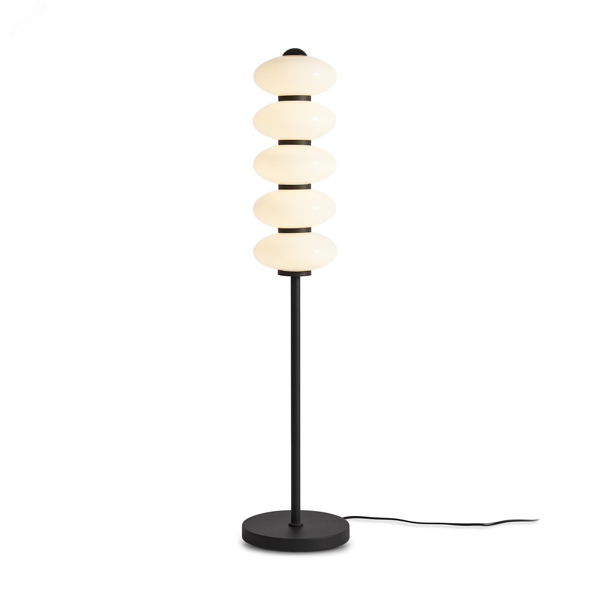 Изображение товара Напольный торшер Aqua 20Вт 3000К IP20 черный стекло сенсорное управление