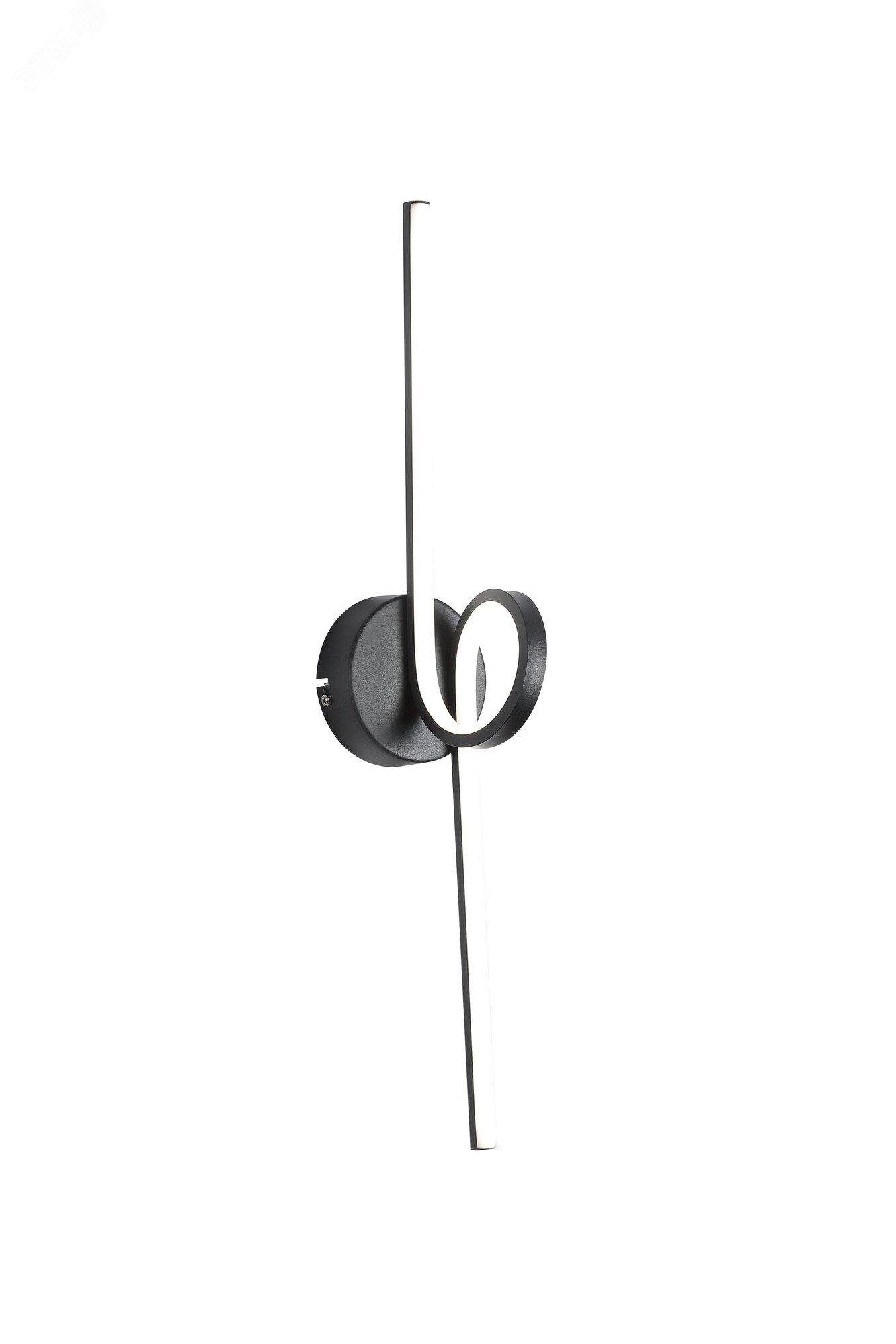 Изображение товара Светильник светодиодный настенный (бра) Line LED 17W 850Лм 4000К IP20 Черный (шт)